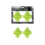 Fantasy Lingerie Glow - In - The - Dark Crystal 1 Pair Jeweled Pasties Neon Green O/S - Royal Sins