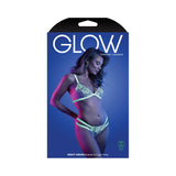 Fantasy Lingerie Glow Night Vision Glow - In - The - Dark Lace Bralette & Panty White M/L - Royal Sins