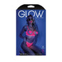 Fantasy Lingerie Glow Sweet Escape Open - Cup Cage Bra & Crotchless Neon Pink Panty M/L - Royal Sins