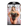 Fantasy Lingerie Play High Roller Costume Sequined Bodysuit Gold XL/2XL - Royal Sins