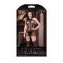 Fantasy Lingerie Sheer Don't Call Me Angel Halter Dress Black O/S - Royal Sins