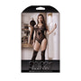 Fantasy Lingerie Sheer Impulsive Gartered Teddy Bodystocking Black O/S - Royal Sins