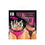 Fantasy Lingerie Vibes Pussy Power Buddy Pack Boyfriend Brief & Lace Thong Black/Pink Q - Royal Sins