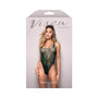 Fantasy Lingerie Vixen Enemies To Lovers Seamless Lace Teddy Green O/S - Royal Sins