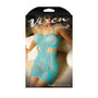Fantasy Lingerie Vixen Euphoria Striped Net Dress Blue L/XL - Royal Sins