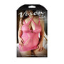 Fantasy Lingerie Vixen Sugar Coated Multi - Way Strap Dress Pink Queen Size - Royal Sins