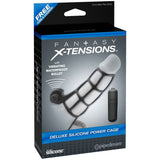 Fantasy X - tensions Vibrating Deluxe Silicone Power Cage Black - Royal Sins