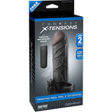 Fantasy X - tensions Vibrating Real Feel 2 in. Extension With Ball Strap Black - Royal Sins