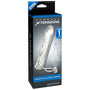 Fantasy X - tensions Vibrating Super Sleeve 1 in. Extension With Ball Strap Clear - Royal Sins