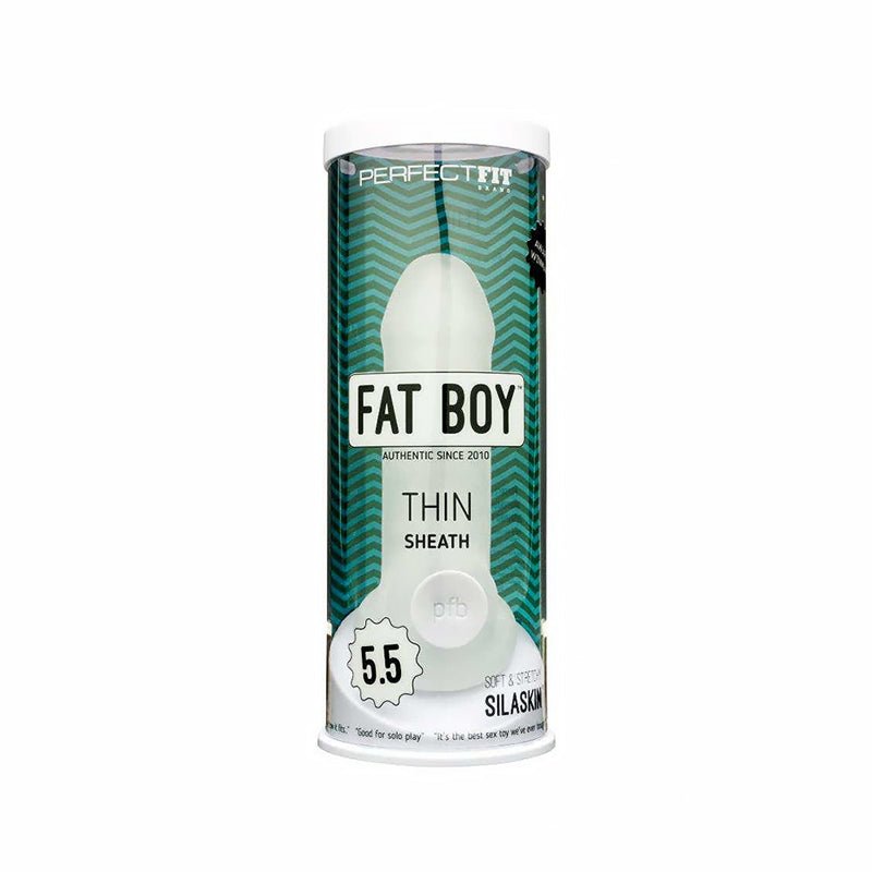 Fat Boy Thin 5.5 in. Extender Sheath Clear - Royal Sins