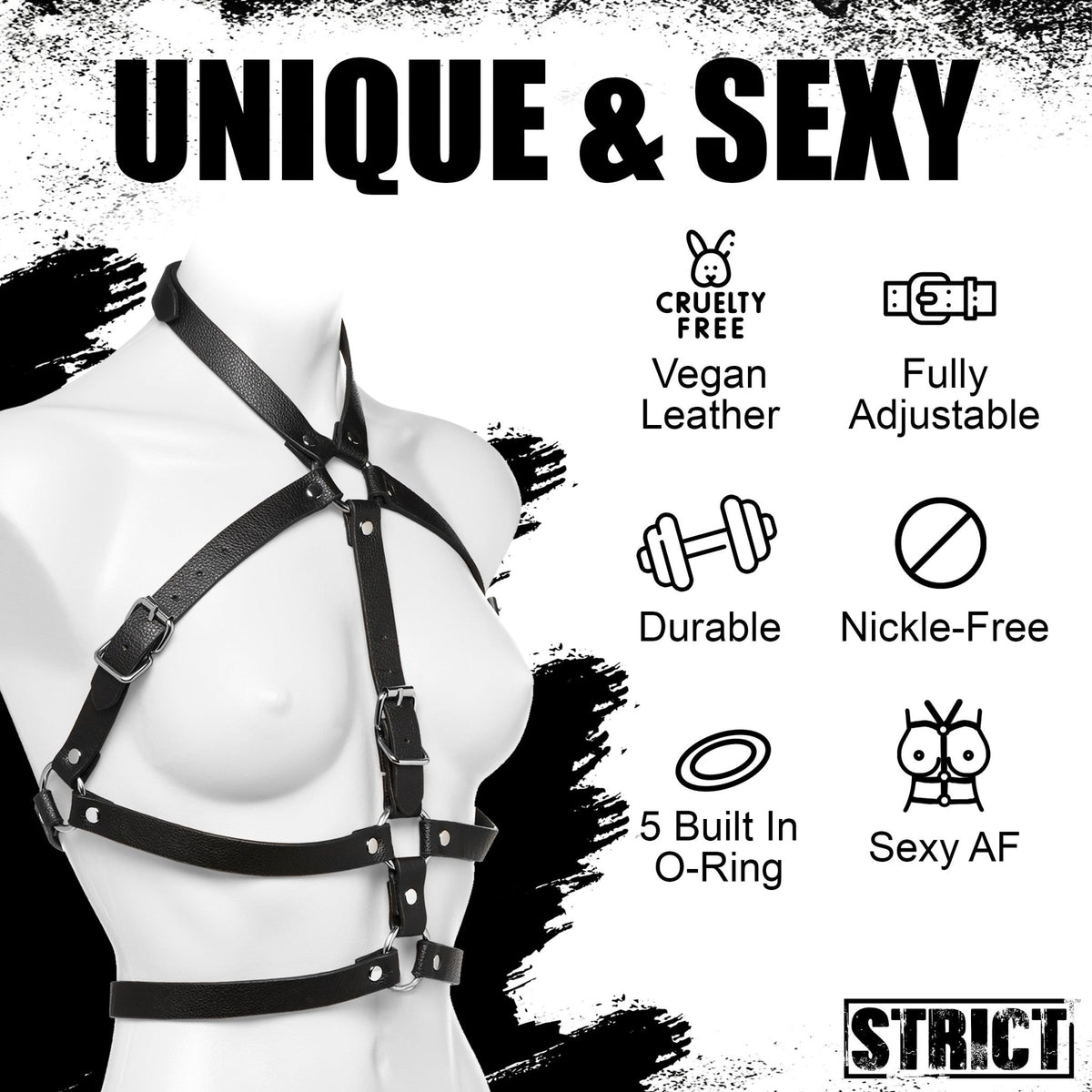 Female Chest Harness - 2XL/3XL - Royal Sins