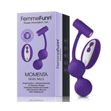 FemmeFunn Momenta Rechargeable Remote - Controlled Silicone Kegel Balls Purple - Royal Sins
