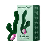 FemmeFunn Pallina Triple Action Thumping Rabbit Vibrator Dark Green - Royal Sins