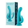 FemmeFunn Pirouette 8 in. Dual - Stimulation Rotating Vibrating Dildo Turquoise - Royal Sins