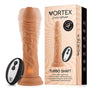 FemmeFunn Vortex Turbo Shaft 2.0 8 in. Vibrating Rotating Dildo Beige - Royal Sins
