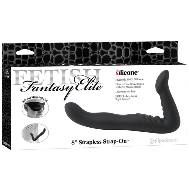 Fetish Fantasy Elite 8 in. Silicone Strapless Strap - On Black - Royal Sins