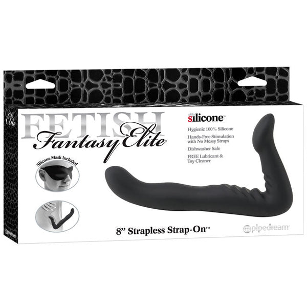 Fetish Fantasy Elite 8 in. Silicone Strapless Strap - On Black - Royal Sins