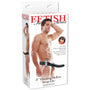 Fetish Fantasy Series 8 in. Vibrating Hollow Strap - On Black - Royal Sins