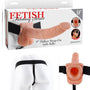 Fetish Fantasy Series 9 in. Hollow Strap - On with Balls Light/Black - Royal Sins