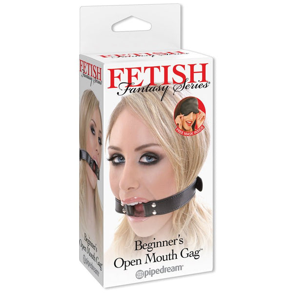 Fetish Fantasy Series Adjustable Beginner's Open Mouth Gag Black - Royal Sins