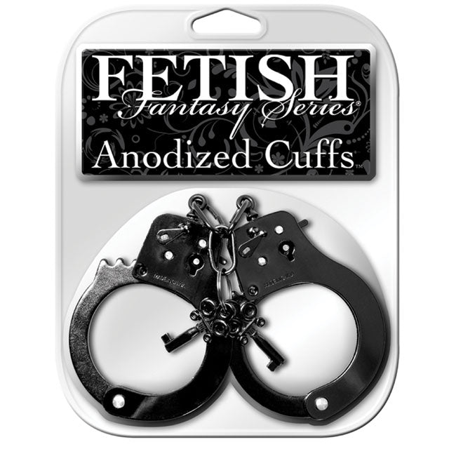 Fetish Fantasy Series Anodized Cuffs Black - Royal Sins
