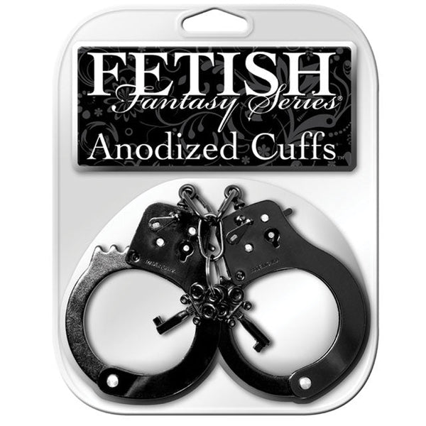 Fetish Fantasy Series Anodized Cuffs Black - Royal Sins