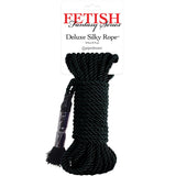 Fetish Fantasy Series Deluxe Silk Rope 9.75 m / 32 ft. Black - Royal Sins