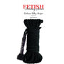 Fetish Fantasy Series Deluxe Silk Rope 9.75 m / 32 ft. Black - Royal Sins