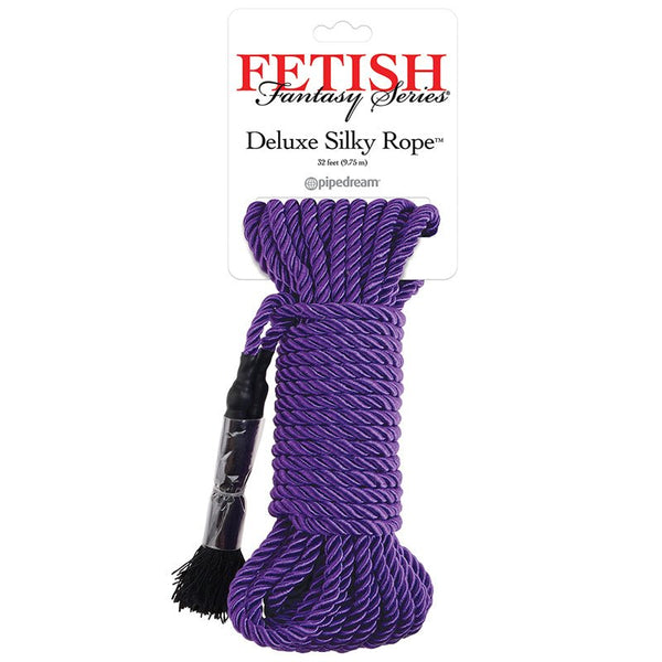 Fetish Fantasy Series Deluxe Silk Rope 9.75 m / 32 ft. Purple - Royal Sins
