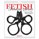 Fetish Fantasy Series Japanese Silk Rope Hogtie Black - Royal Sins
