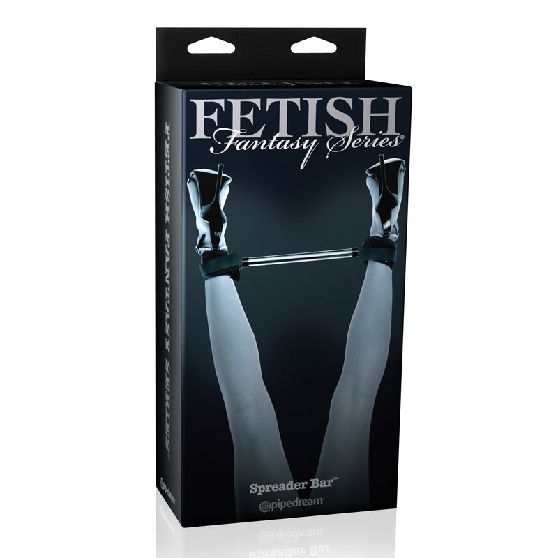 Fetish Fantasy Series Limited Edition Adjustable Spreader Bar Black/Silver - Royal Sins