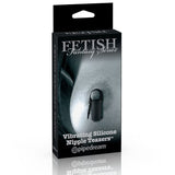 Fetish Fantasy Series Limited Edition Vibrating Silicone Nipple Teazers Black - Royal Sins