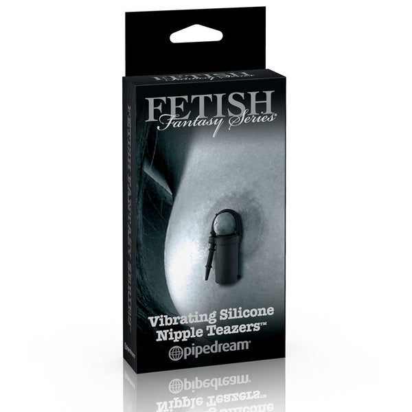 Fetish Fantasy Series Limited Edition Vibrating Silicone Nipple Teazers Black - Royal Sins