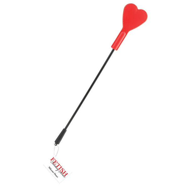 Fetish Fantasy Series Silicone Heart Crop Red - Royal Sins
