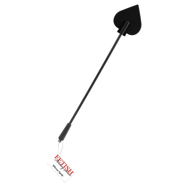 Fetish Fantasy Series Silicone Spade Crop Black - Royal Sins