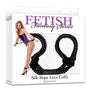 Fetish Fantasy Series Silk Rope Love Cuffs Black - Royal Sins