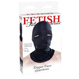 Fetish Fantasy Series Zipper Face Hood Black - Royal Sins