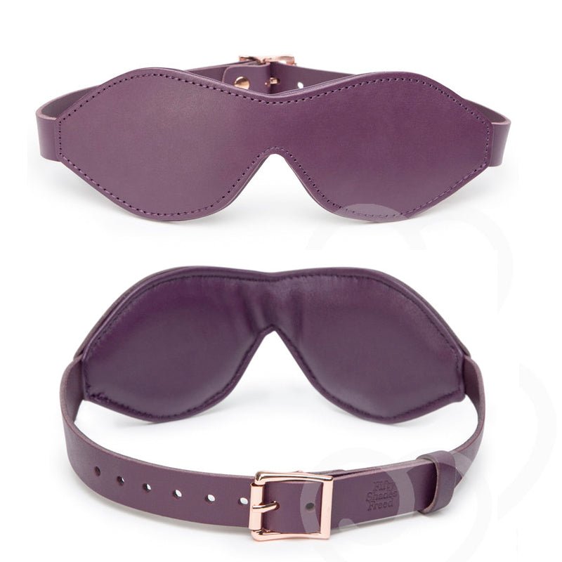 Fifty Shades Freed Cherished Collection Leather Blindfold - Royal Sins