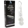 Fifty Shades of Grey Drive Me Crazy 7.5 in. Glass Massage Wand Dildo Clear - Royal Sins