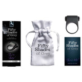 Fifty Shades of Grey Feel It, Baby! Silicone Vibrating Cockring Black - Royal Sins