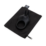 Fifty Shades of Grey Sensation Rechargeable Silicone Vibrating Rabbit Love Ring Black - Royal Sins