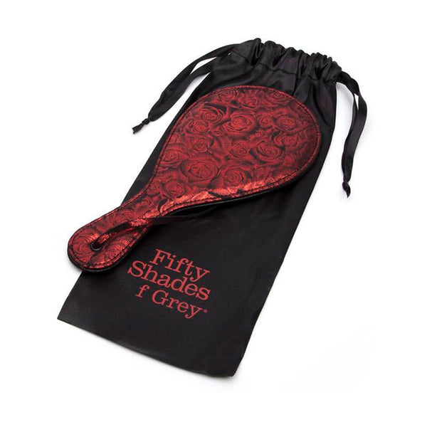 Fifty Shades of Grey Sweet Anticipation Faux Leather Round Paddle Red - Royal Sins