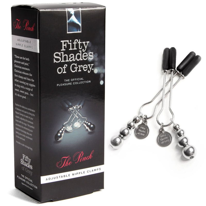 Fifty Shades of Grey The Pinch Adjustable Nipple Clamps - Royal Sins