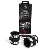 Fifty Shades of Grey Totally His Soft Velcro Handcuffs Silver - Royal Sins
