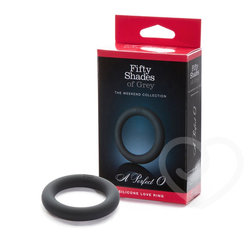 Fifty Shades of Grey Weekend Collection A Perfect O Silicone Love Ring Black - Royal Sins
