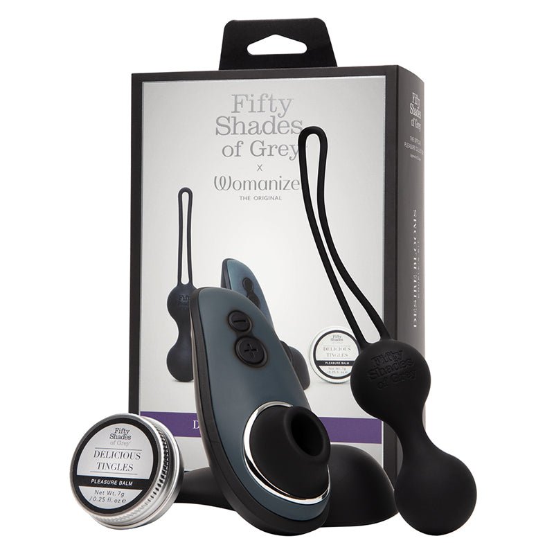 Fifty Shades of Grey Womanizer Desire Blooms Kit Black - Royal Sins