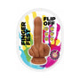 Finger Fest Flip Off Dildo Tan - Royal Sins