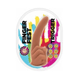 Finger Fest Trigger Dildo Tan - Royal Sins
