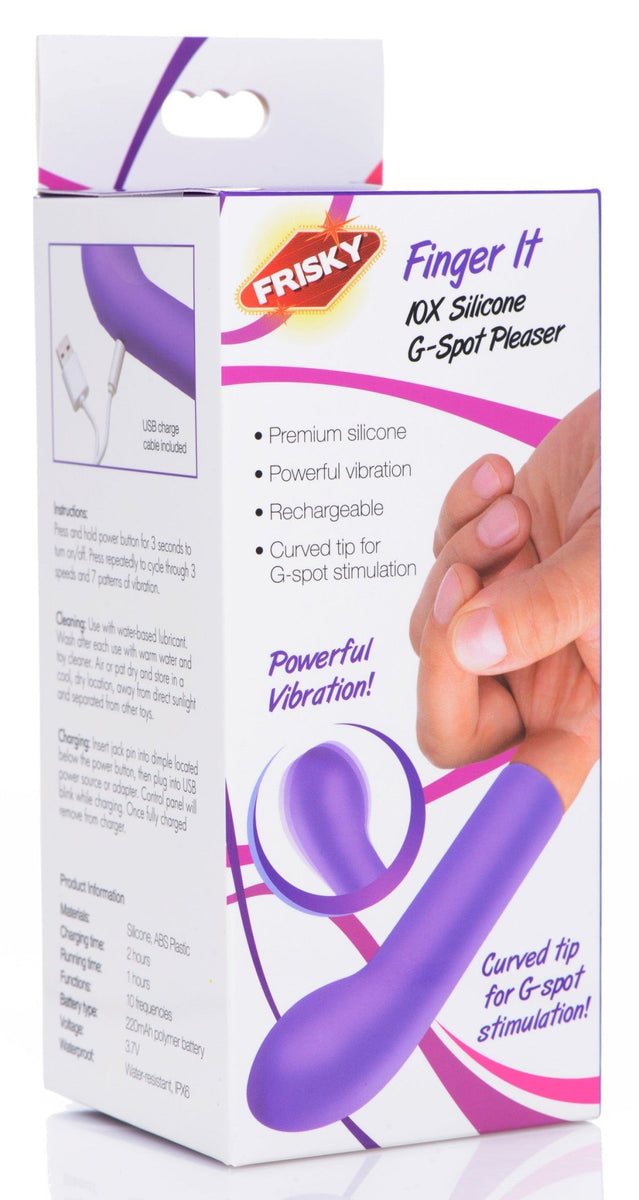 Finger It 10X Silicone G - Spot Pleaser - Royal Sins