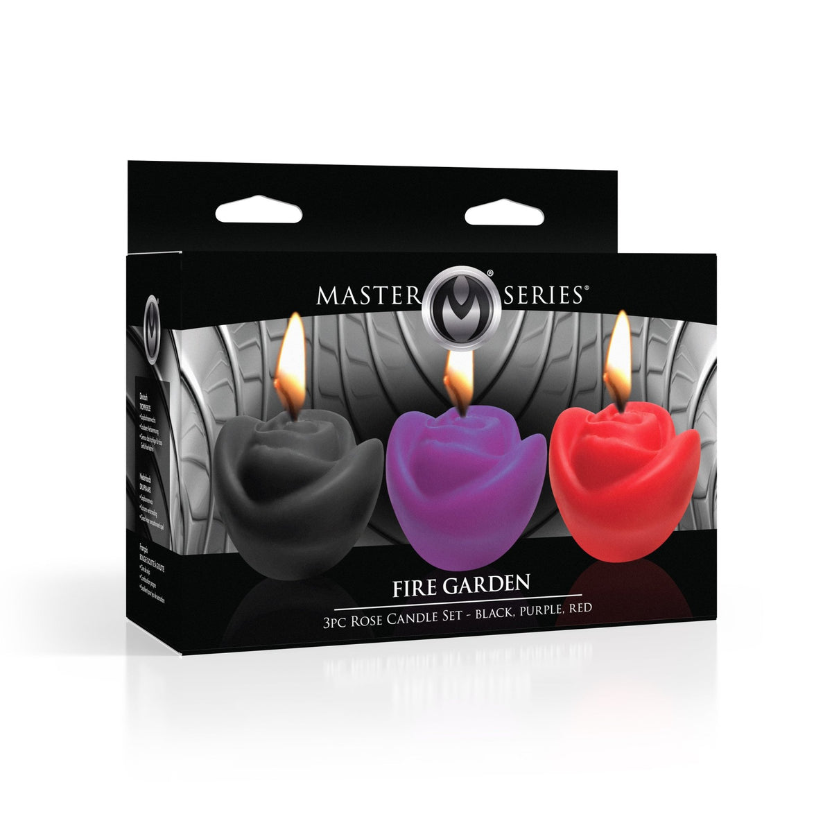 Fire Garden 3pc Rose Candle Set - Royal Sins